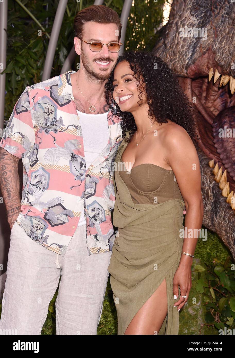 HOLLYWOOD, CA - JUNE 06: (L-R) Matt Pokora and Christina Milian attend