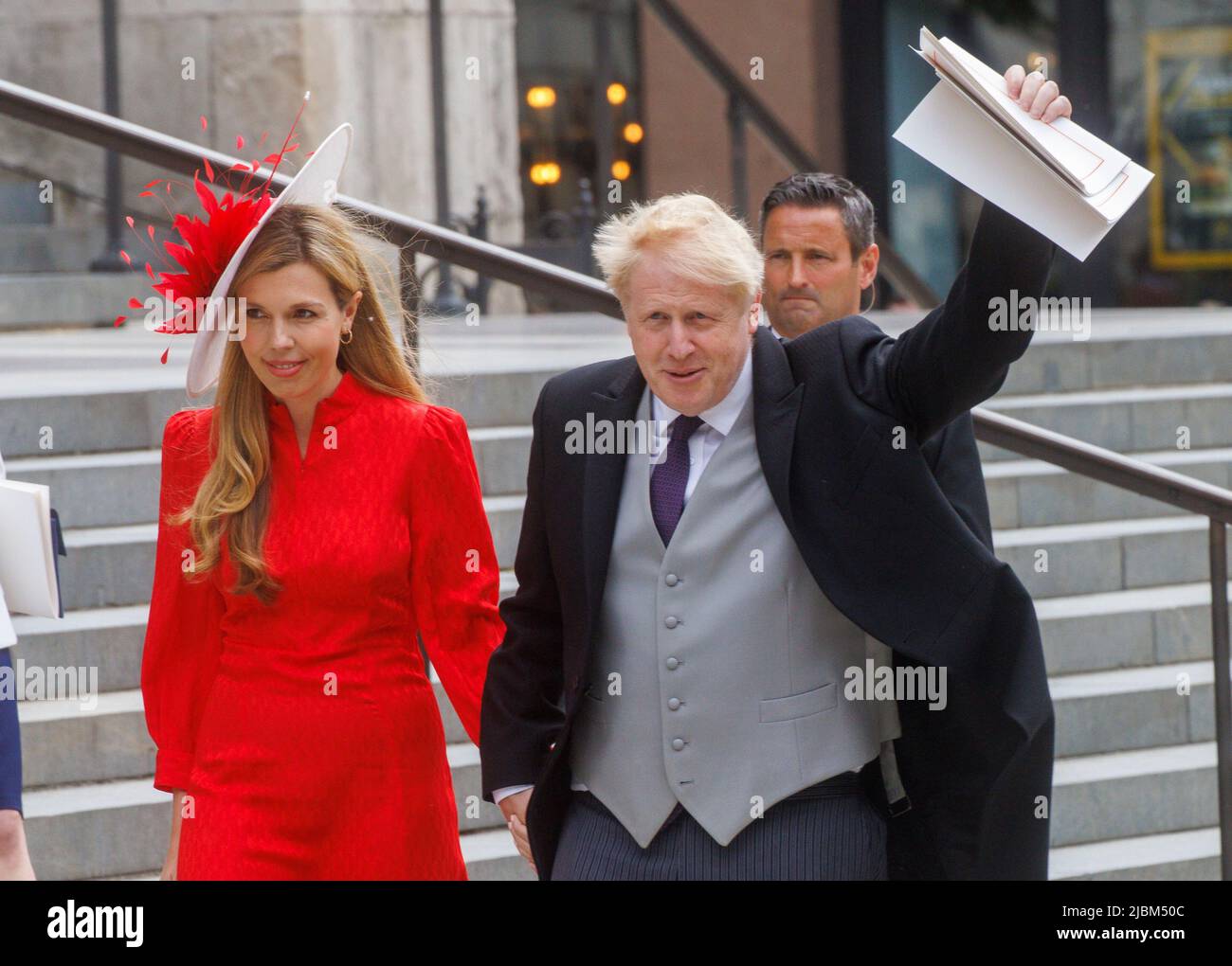 3 June 2022London, UK British Prime Minister, Boris Johnson and his