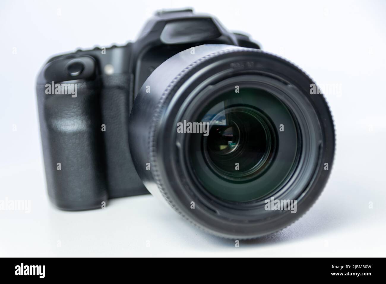 Professional dslr camera equipment with 70300 mm tele zoom objective