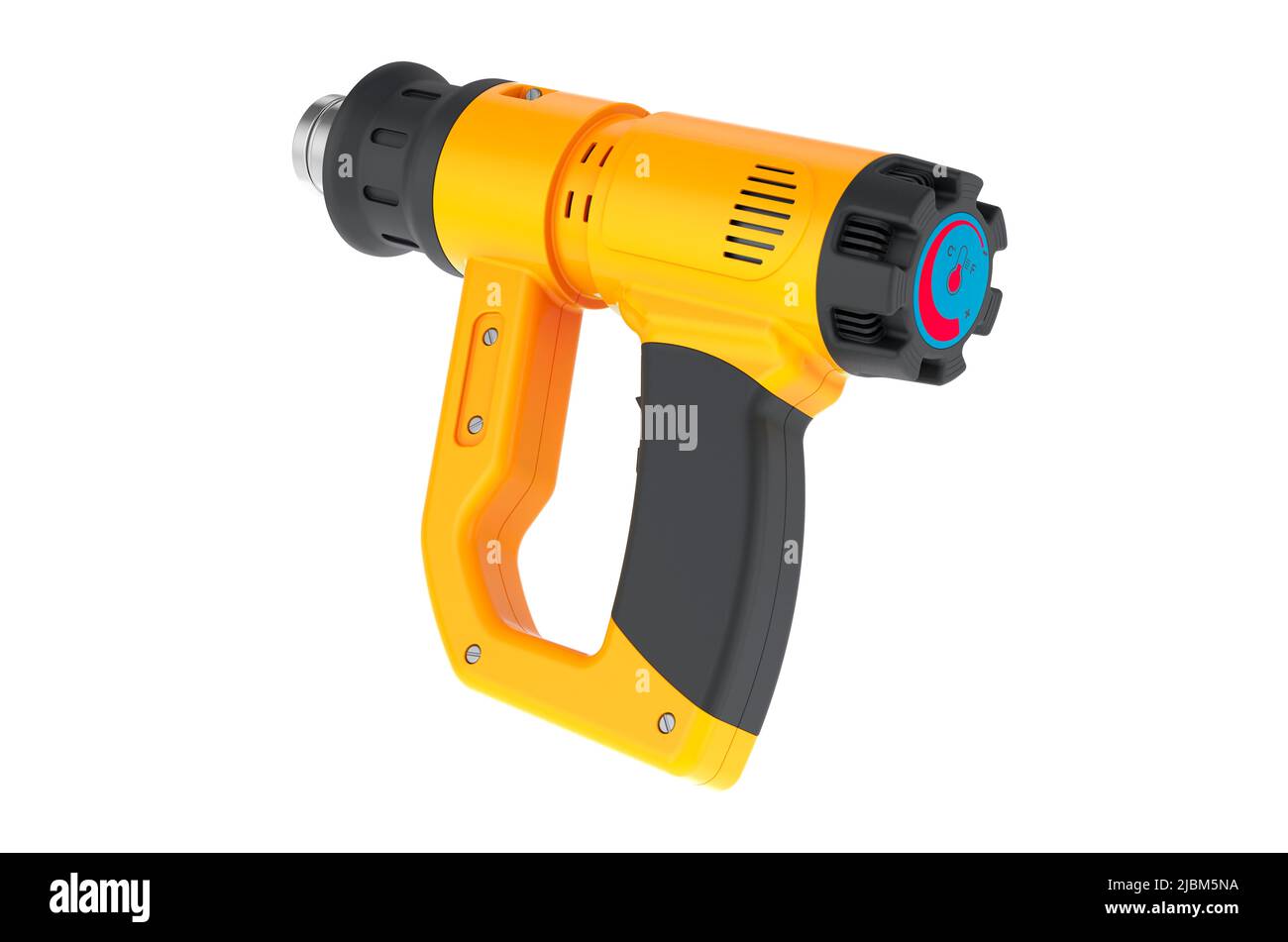 Construction heat gun, 3D rendering isolated on white background Stock