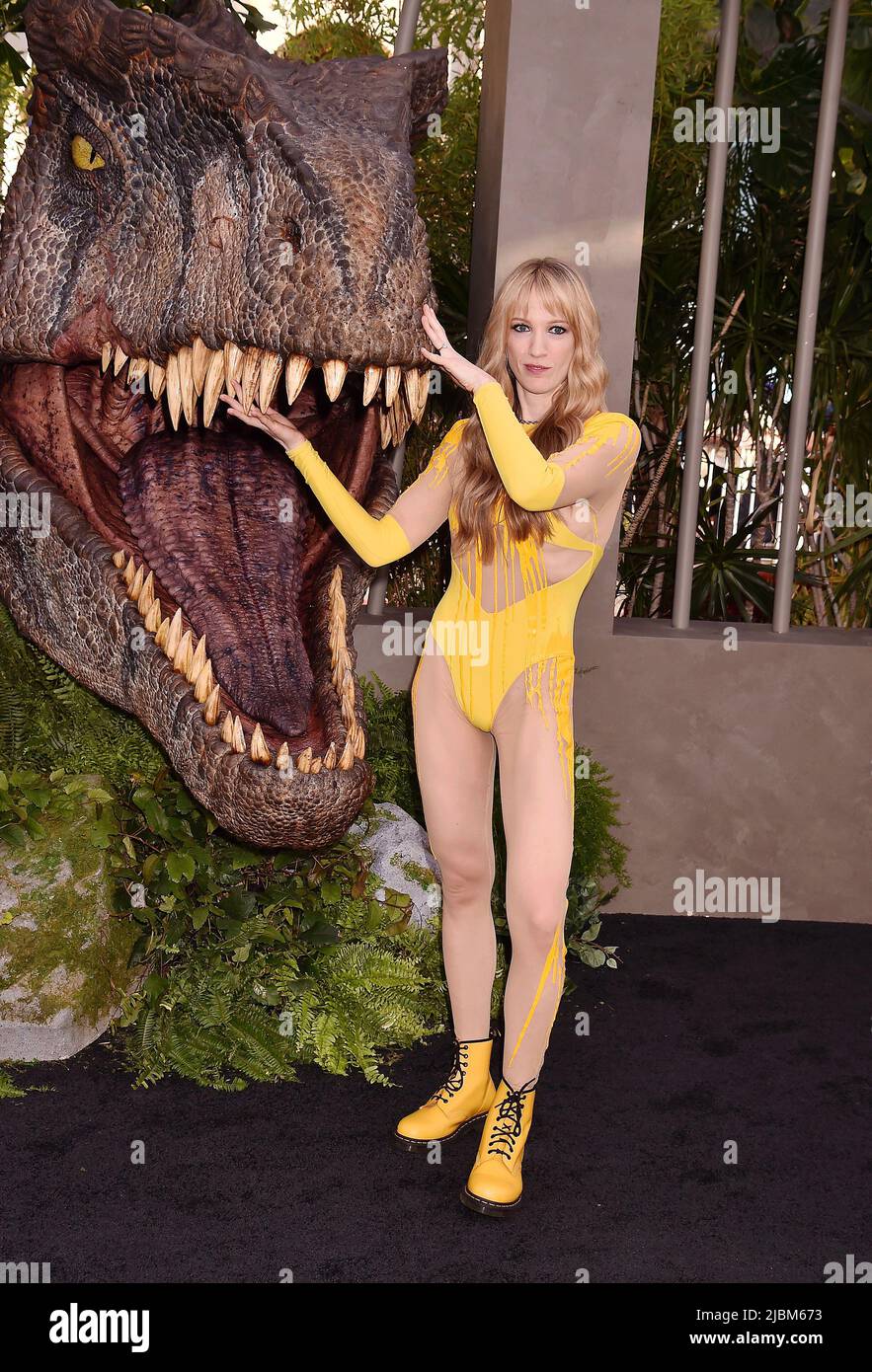Hollywood, Ca. 06th June, 2022. Emily Carmichael attends the Los Angeles premiere of Universal Pictures' 'Jurassic World Dominion' at the TCL Chinese Theatre on June 06, 2022 in Hollywood, California. Credit: Jeffrey Mayer/Jtm Photos/Media Punch/Alamy Live News Stock Photo