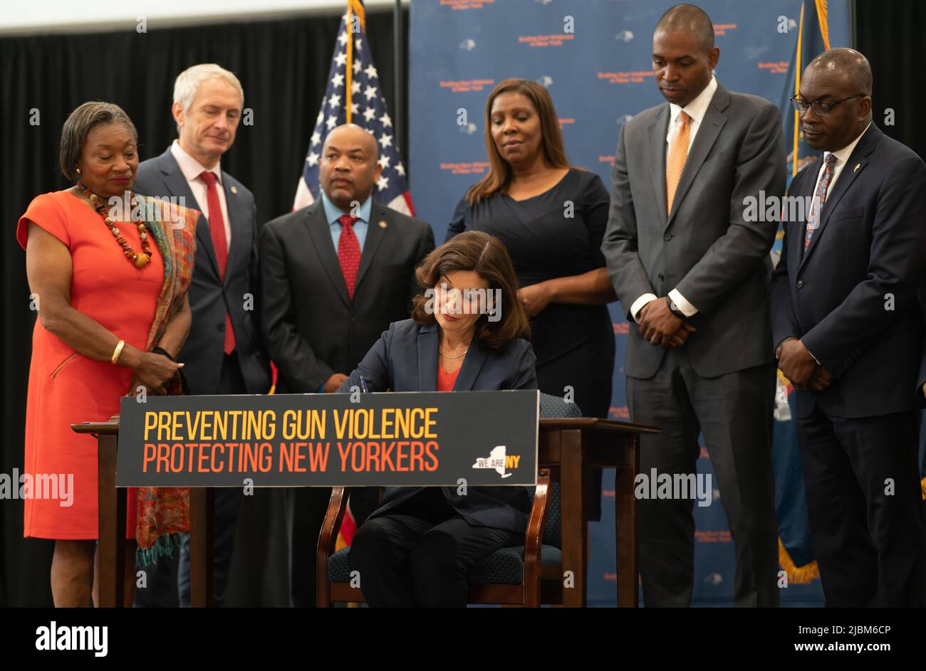 Bronx, USA. 06th June, 2022. New York Govnernor Kathy Hochul was in the