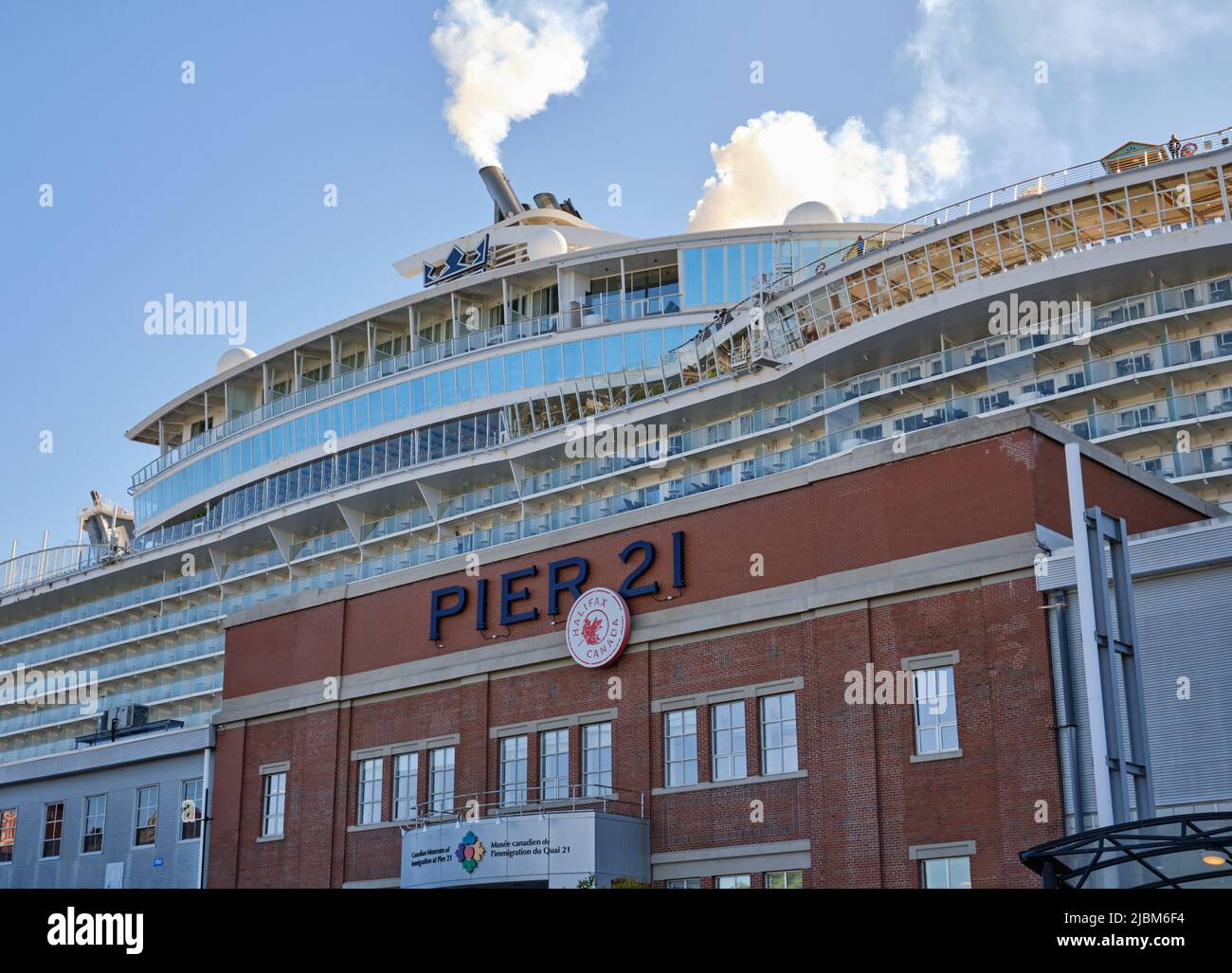 Halifax, Nova Scotia, June 7th, 2022. The Oasis of the Seas from Royal