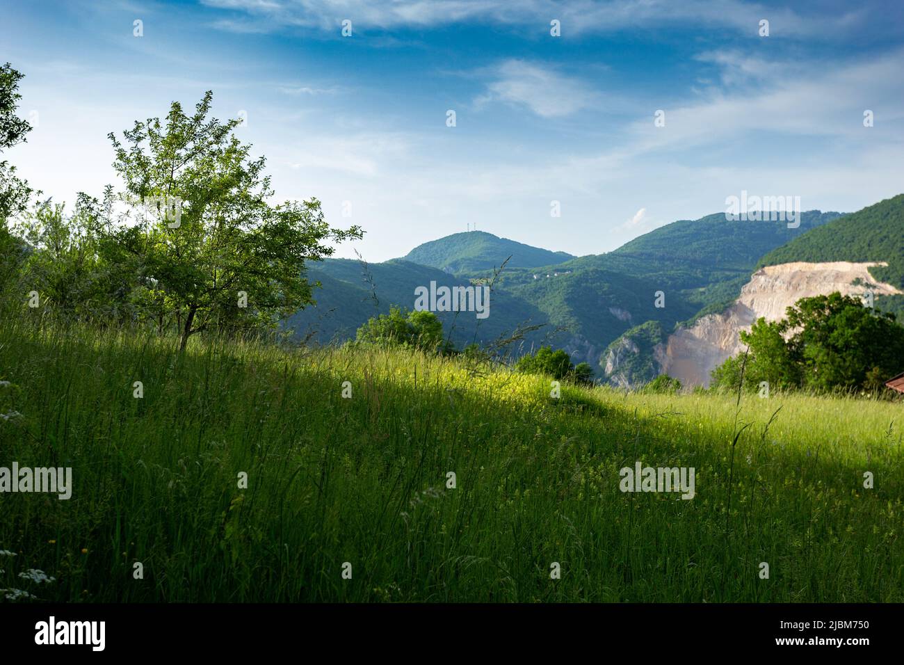 Mountain landscape. Balkan mountains. Bosnia and Herzegovina. Stock Photo