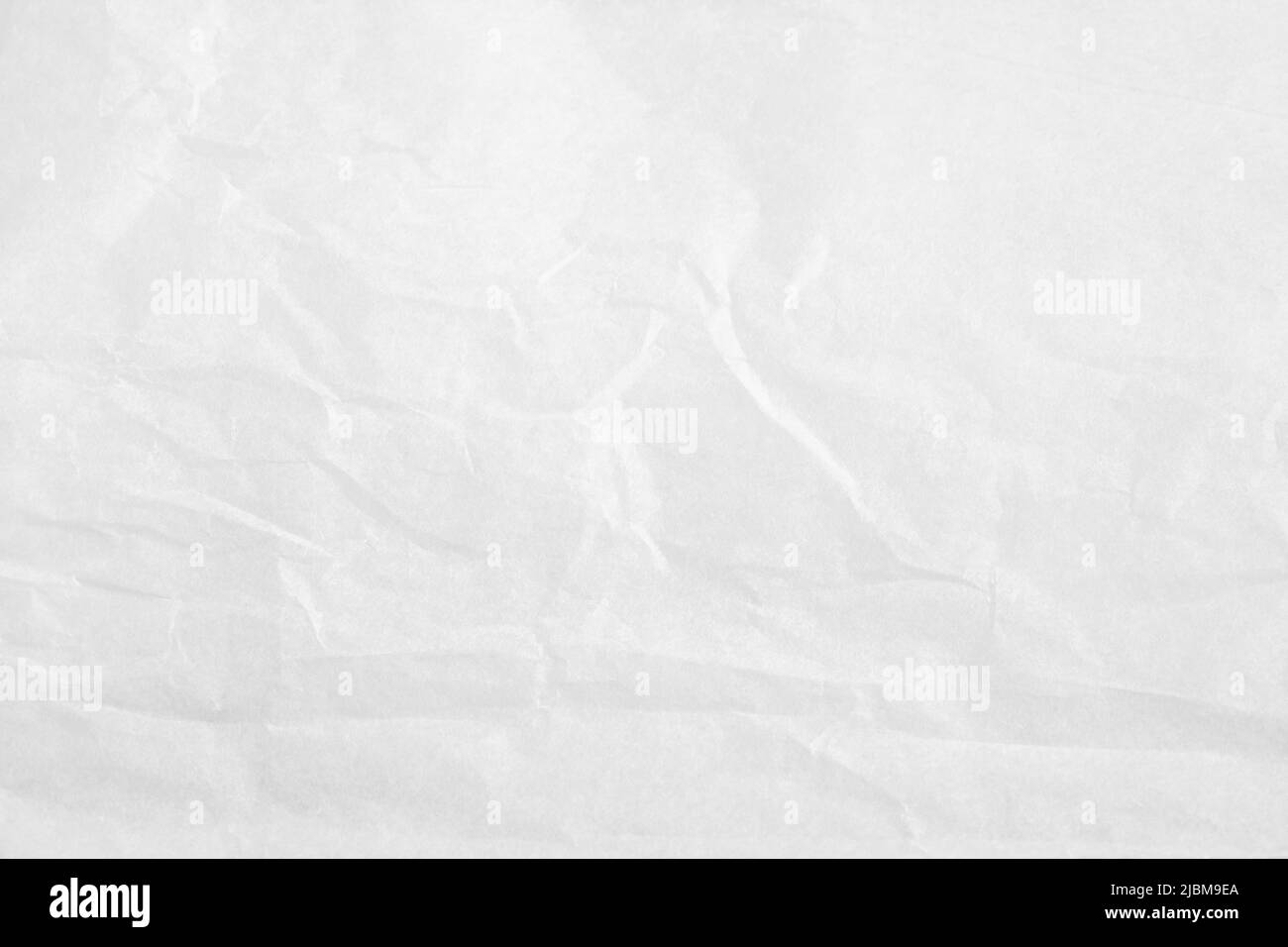 White color creased paper tissue background texture, wrinkled tissue paper texture Stock Photo