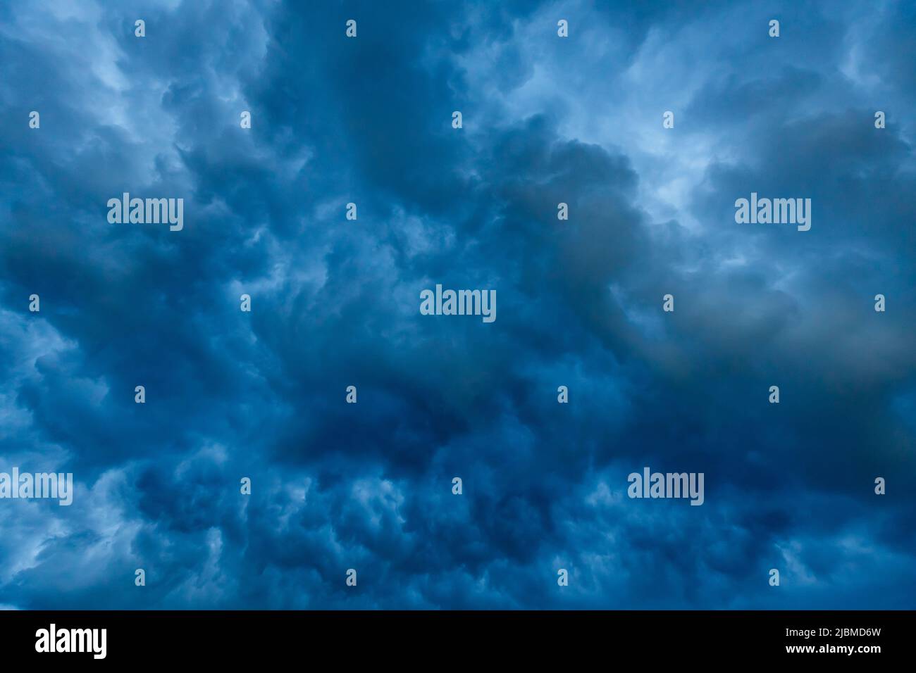 storm and clouds in the sky Stock Photo