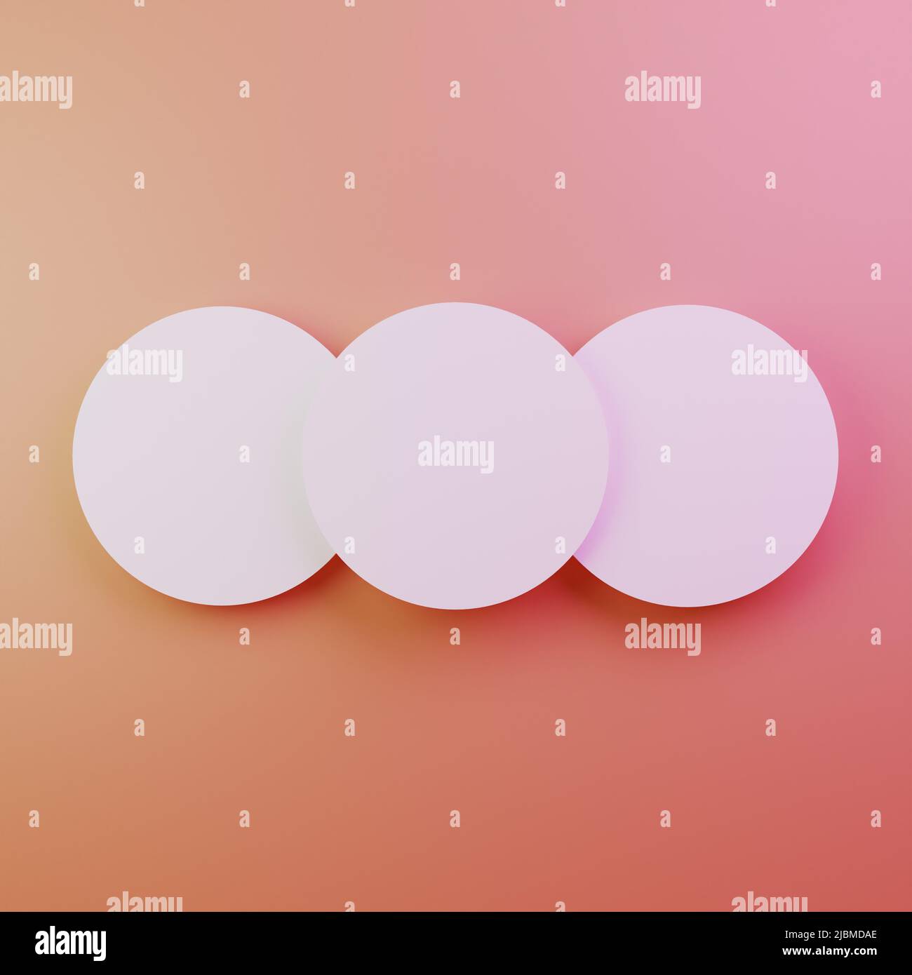 Top view of platform for a product Stock Photo