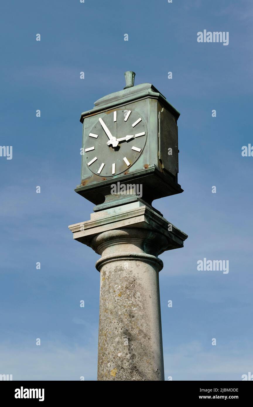 The Bamford Clock on Arnside promenade Cumbria UK Stock Photo