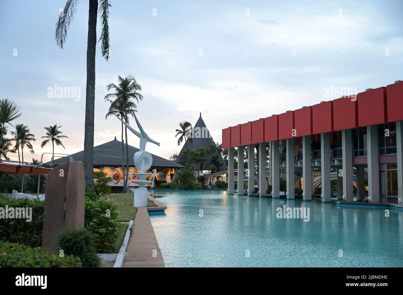 IVORY COAST, Abidjan, Hotel Ivoire, built 1962 bis 1970 today Sofitel