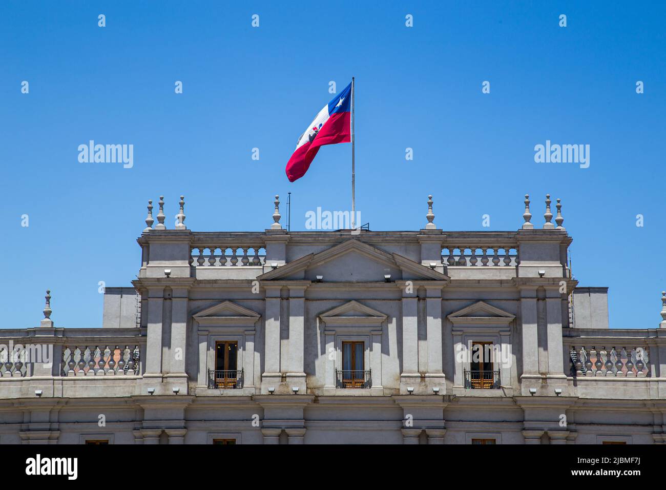 La Moneda Palace in Santiago de Chile Stock Photo