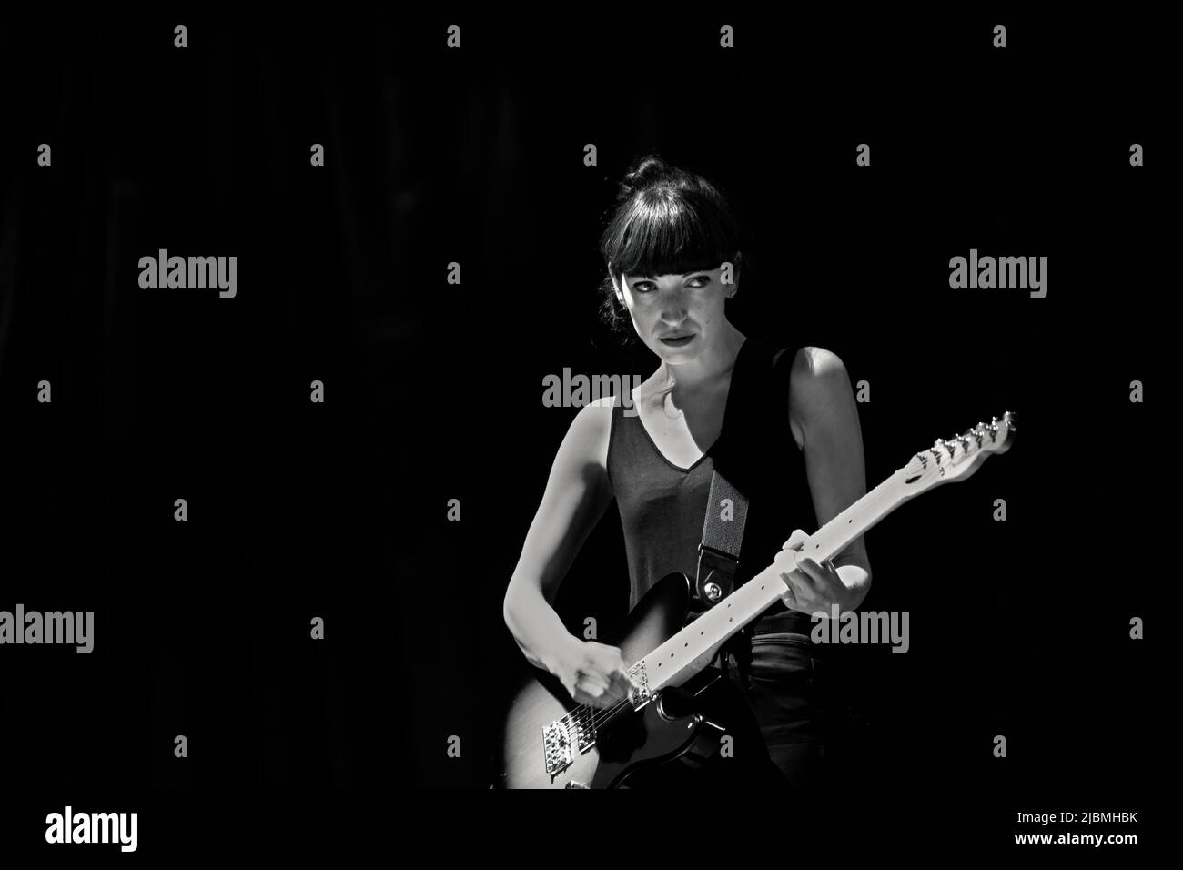 Elena Tonra of Daughter band performs live on stage in Rome Stock Photo