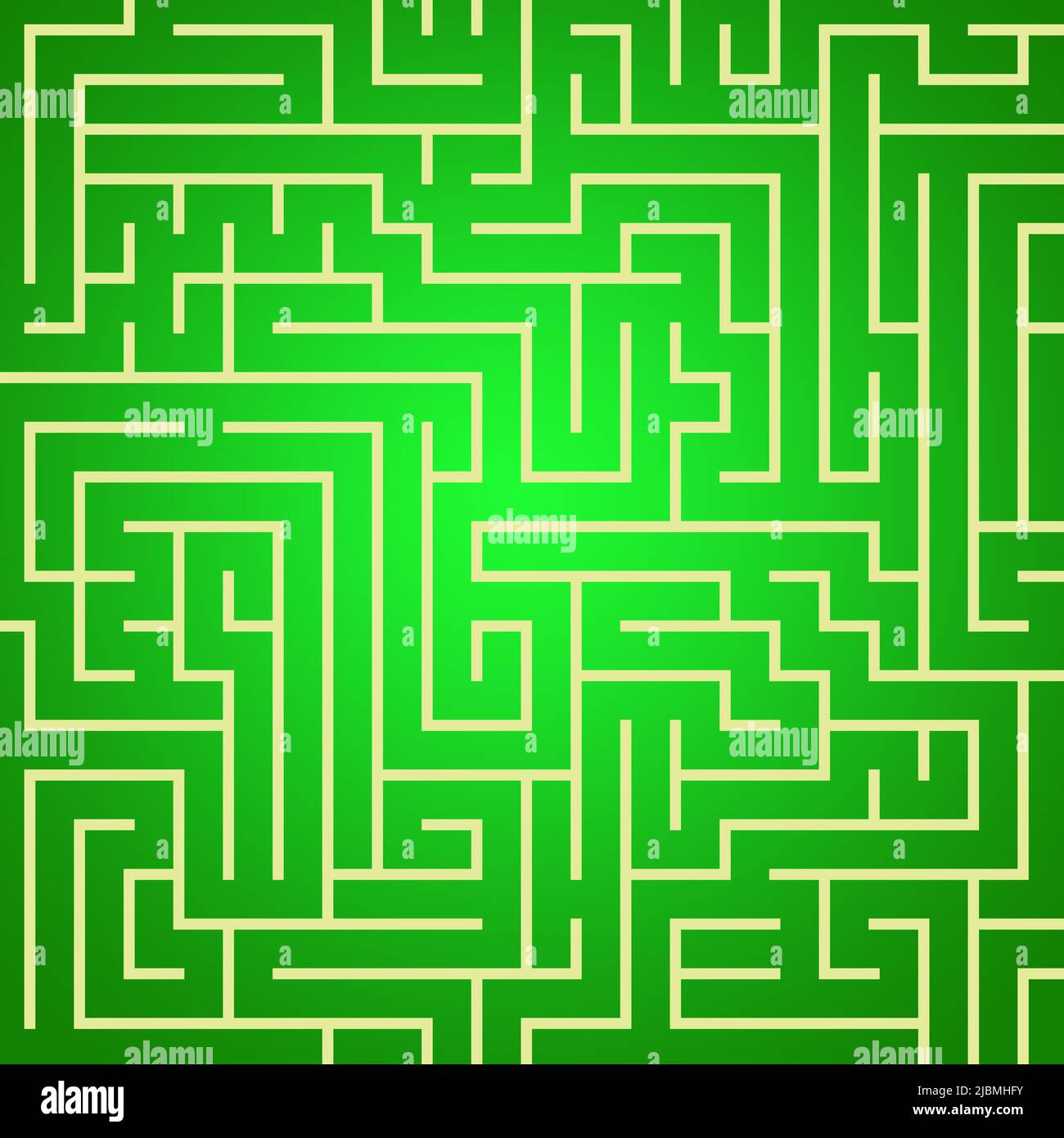 green maze Stock Photo