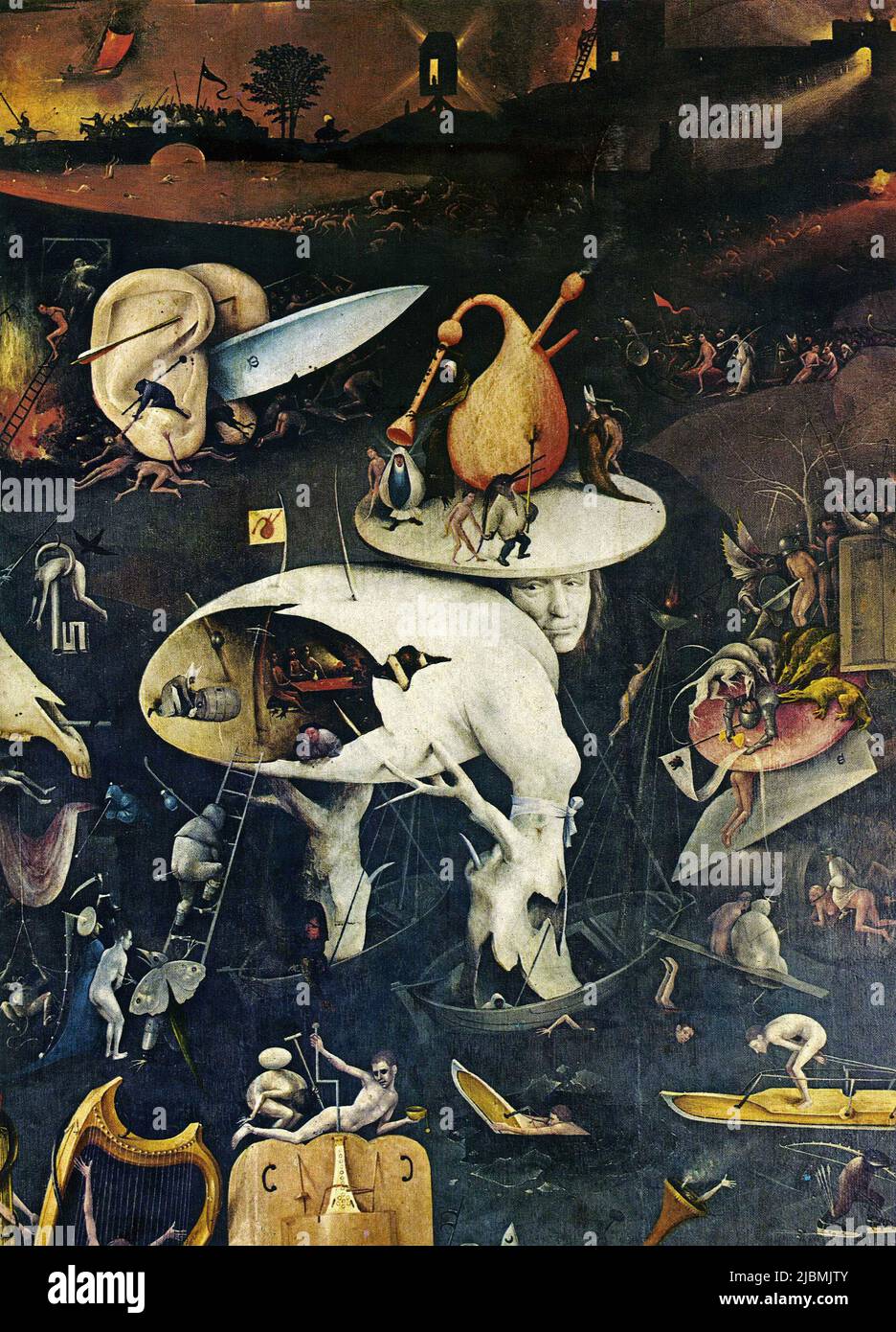  Hell The Garden Of Earthly Delights Detail From The Right Wing Of 