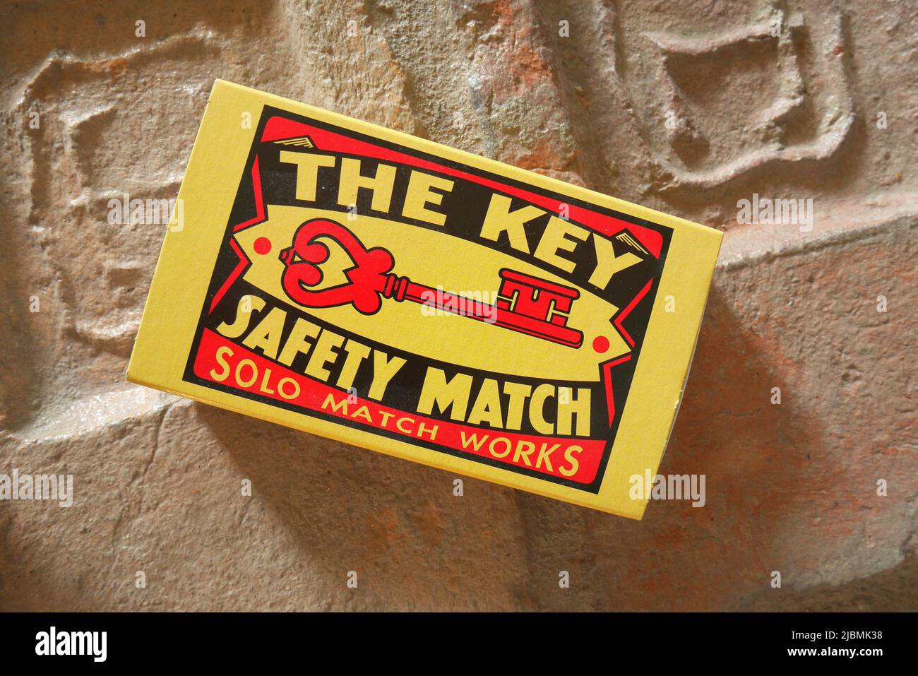 Box of Czech safety matches, brand The Key Stock Photo Alamy