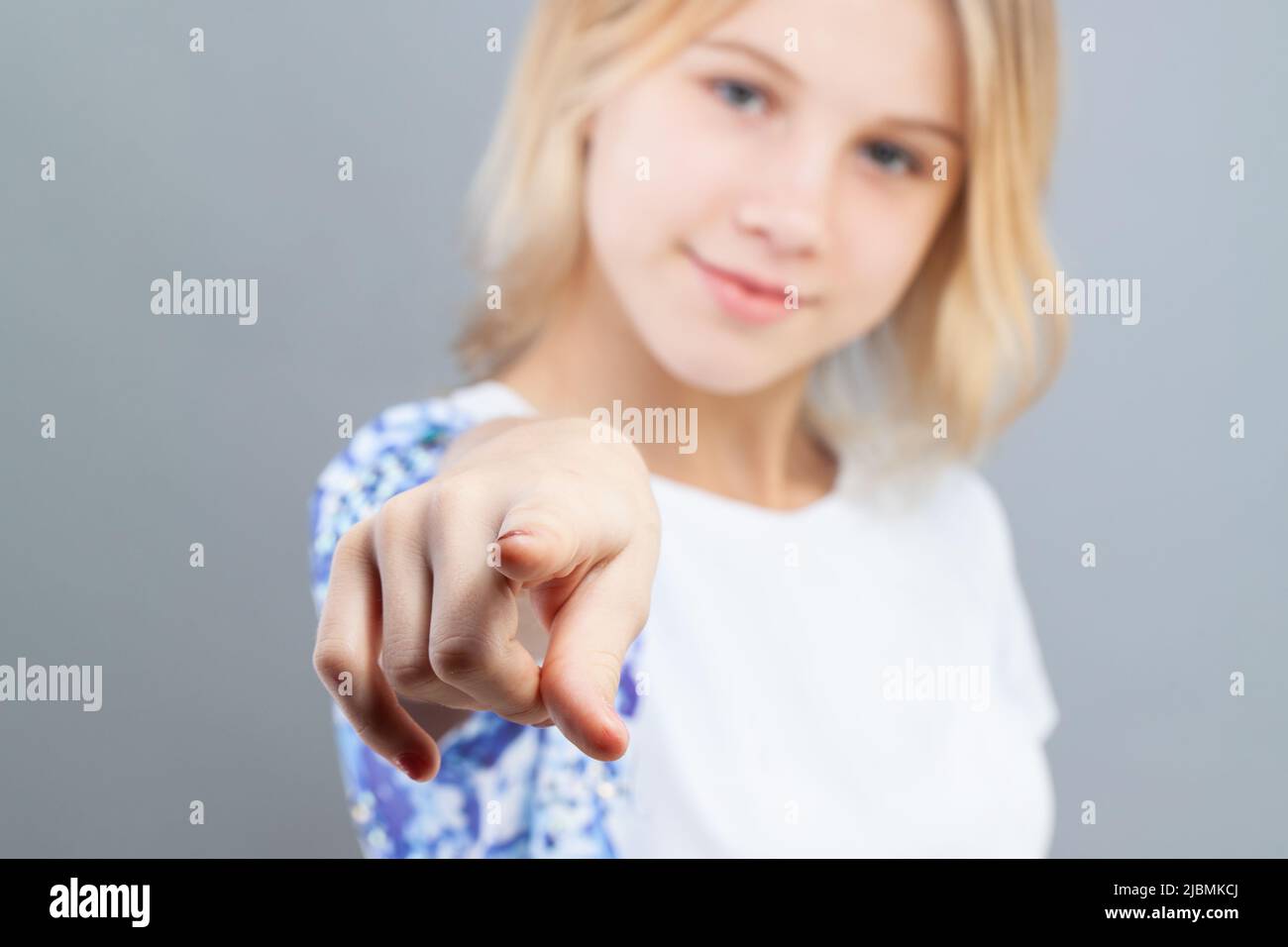 Pointing finger. Child pointing finger Stock Photo Alamy