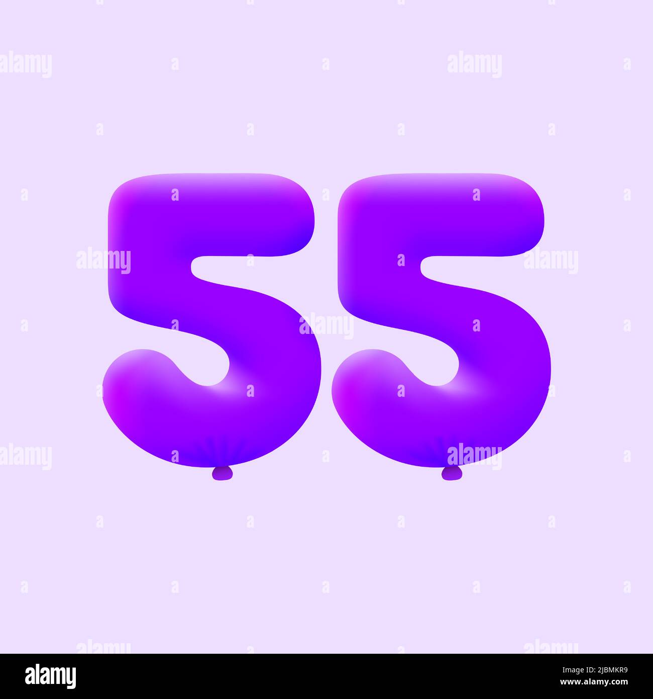 3d number 55 hi-res stock photography and images - Alamy
