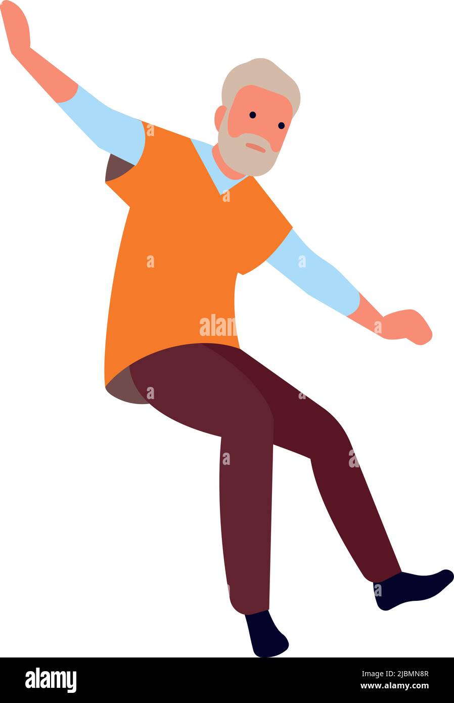 Man falling back Stock Vector Images Alamy