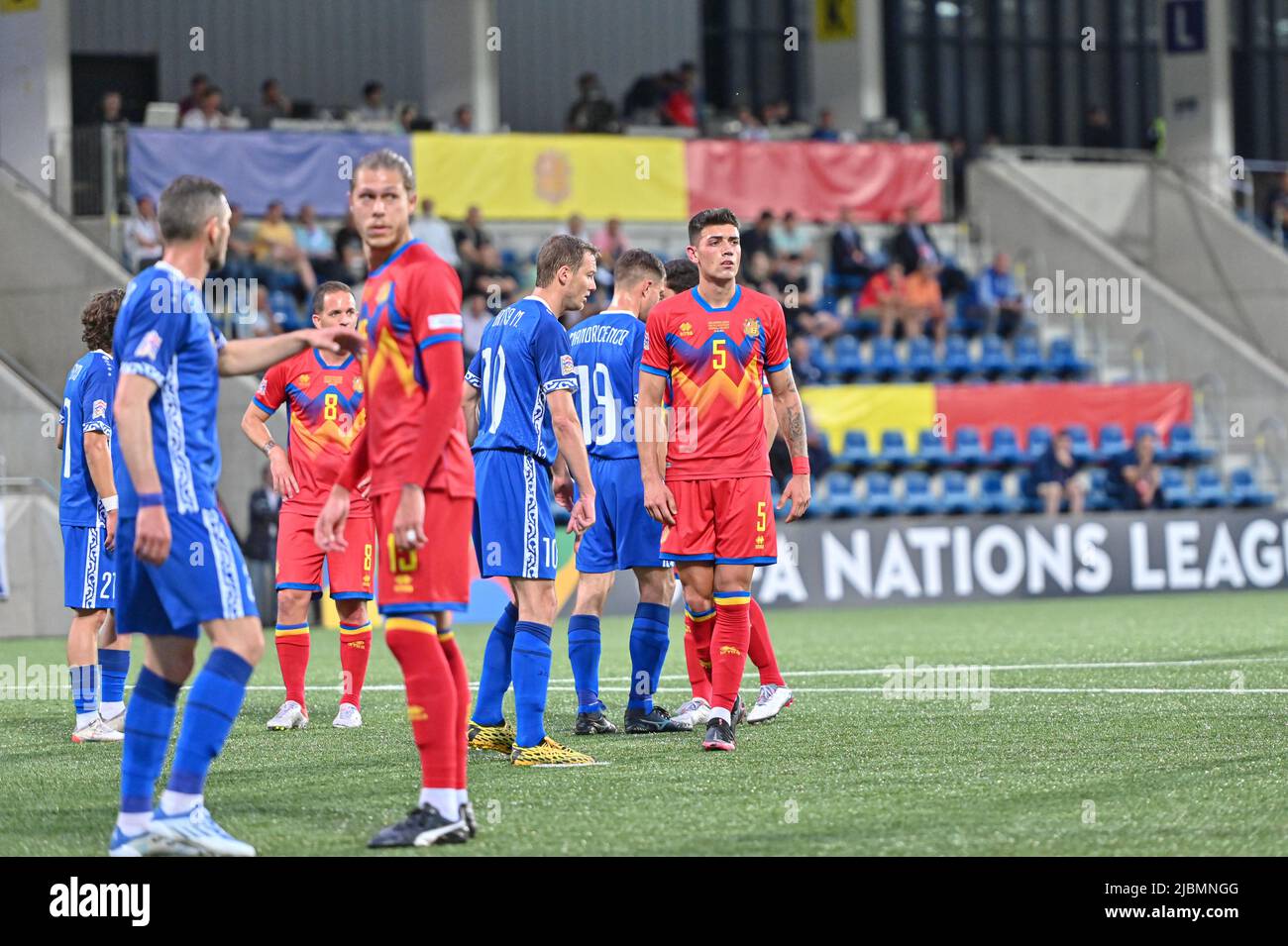 Andorra La Vella, Andorra . 2022 June 6 . Players in action in the 2022