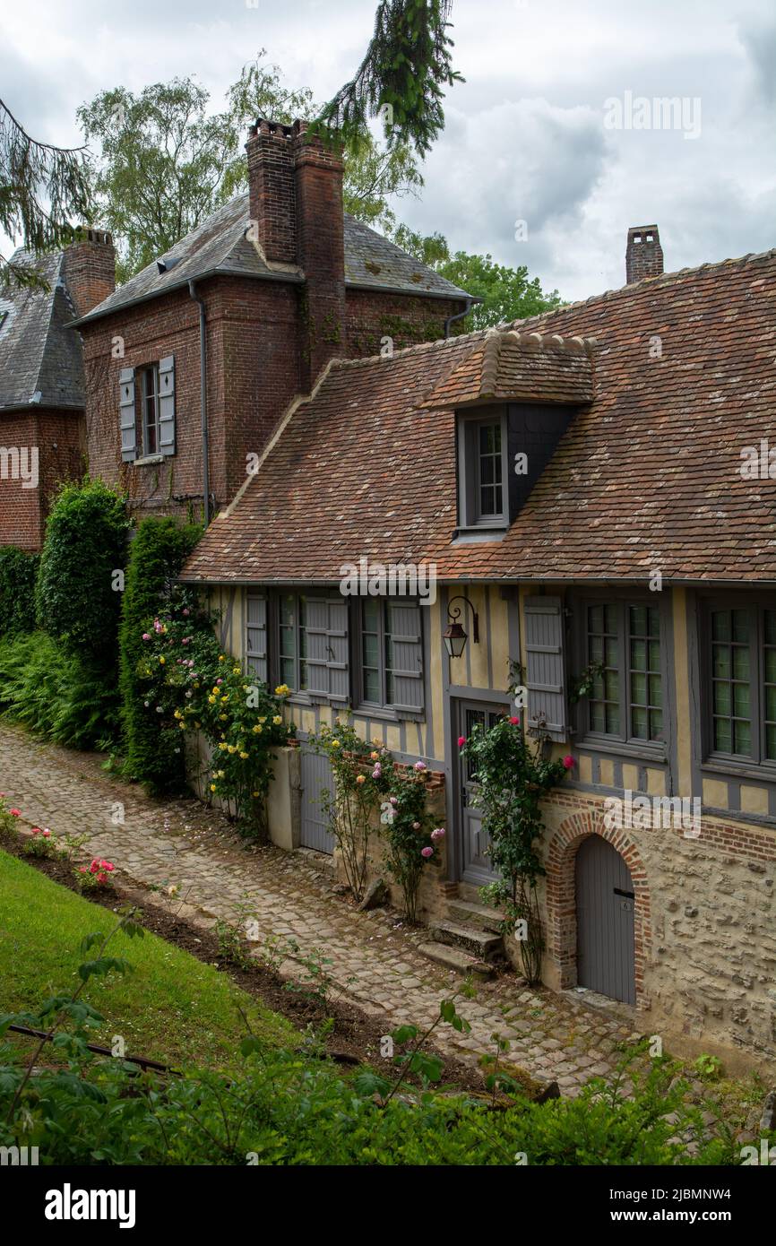 Tourist destination, one of most beautiful french villages, Gerberoy