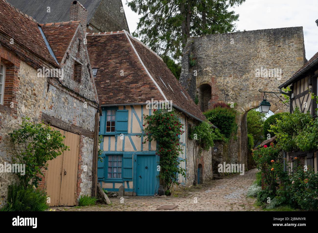 Tourist destination, one of most beautiful french villages, Gerberoy