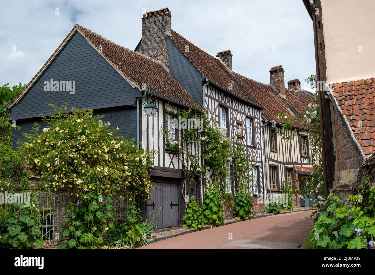 Tourist destination, one of most beautiful french villages, Gerberoy