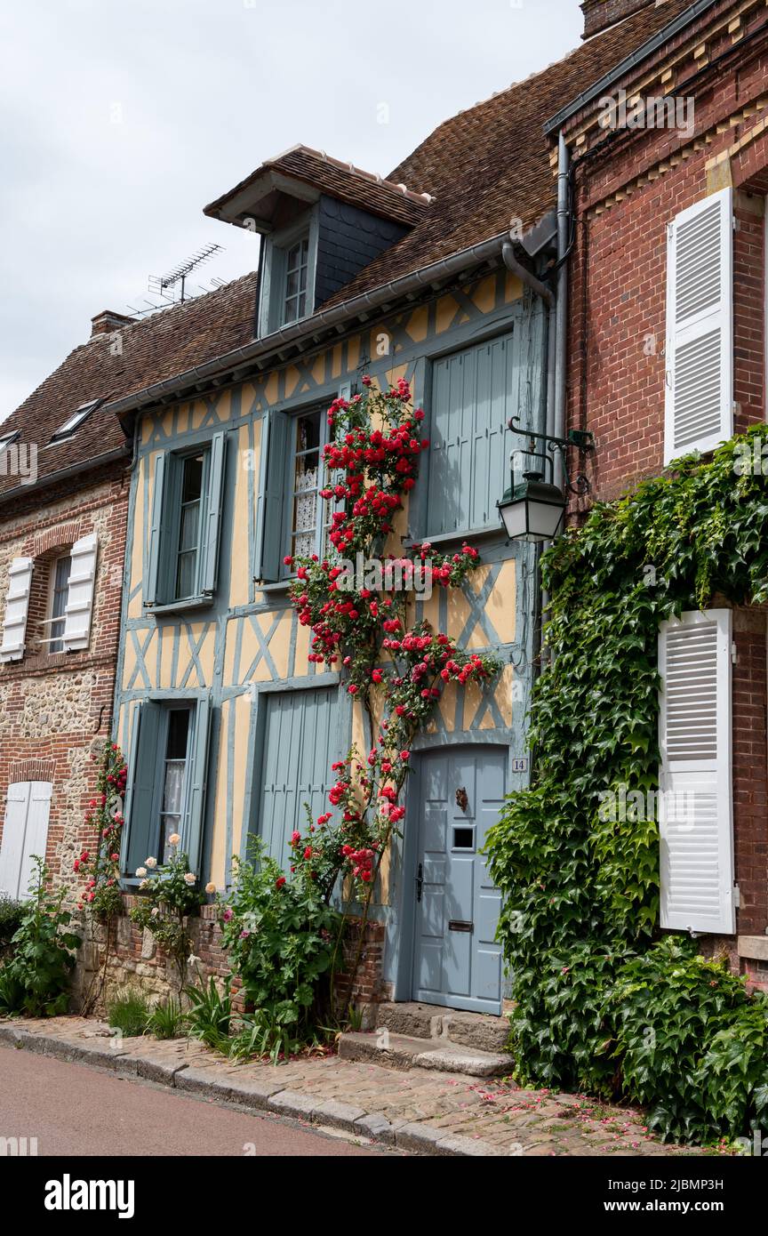 Tourist destination, one of most beautiful french villages, Gerberoy
