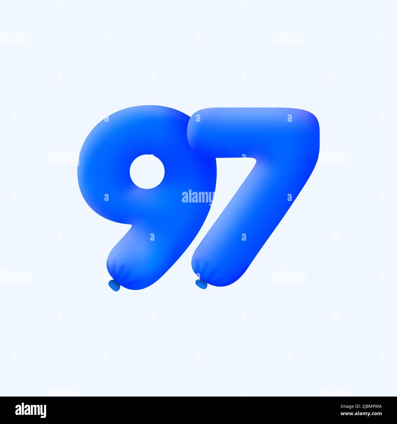 97 blue and white