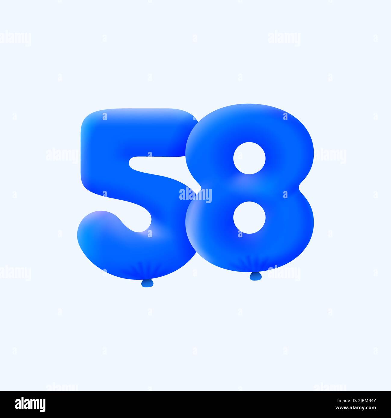Balloon number 58 Stock Vector Images Alamy