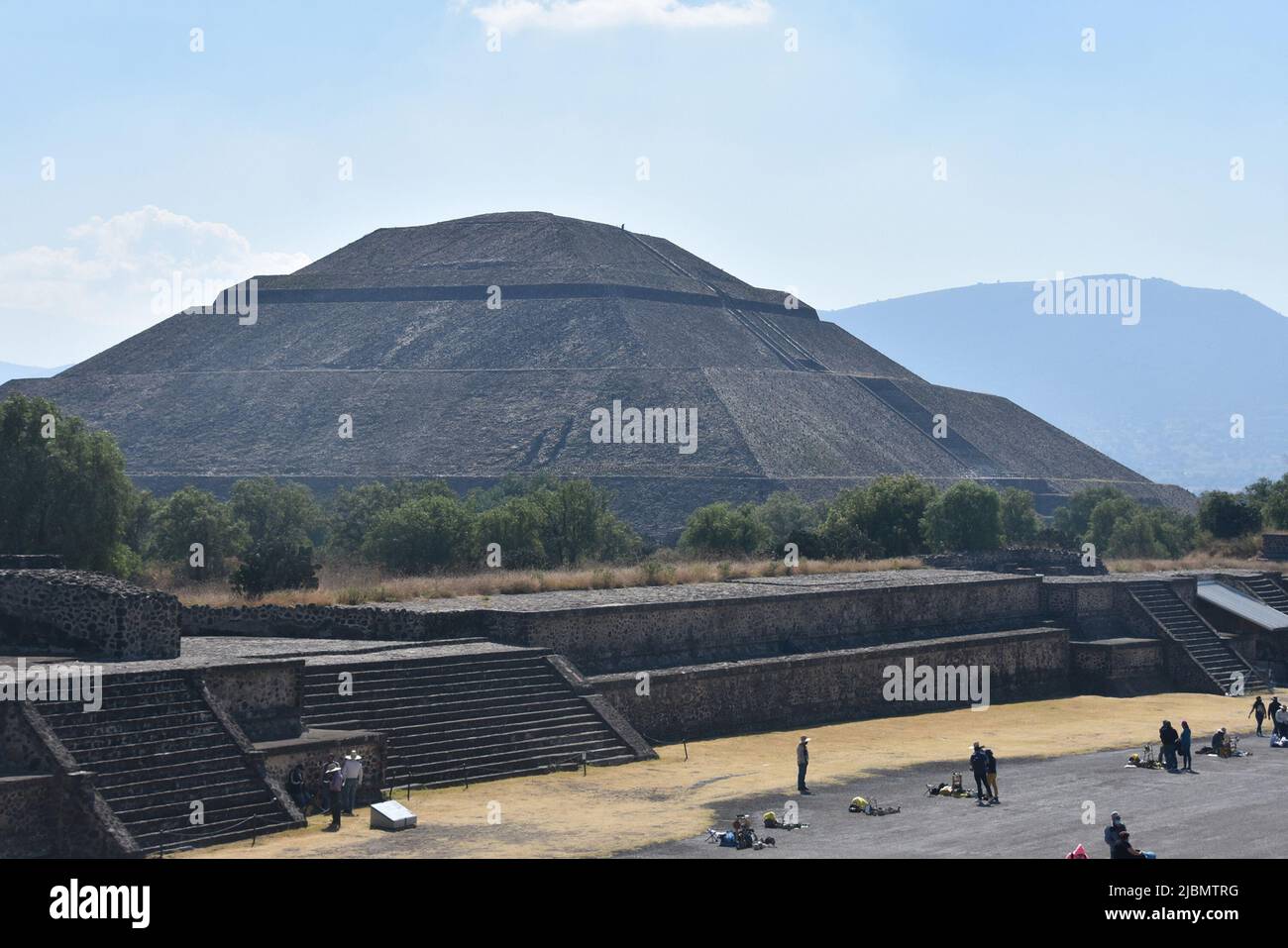 Pyramid of the Sun, Teotihuacán Stock Photo