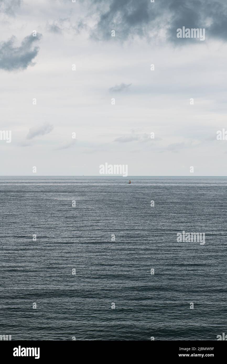 Grey weather on the sea Stock Photo