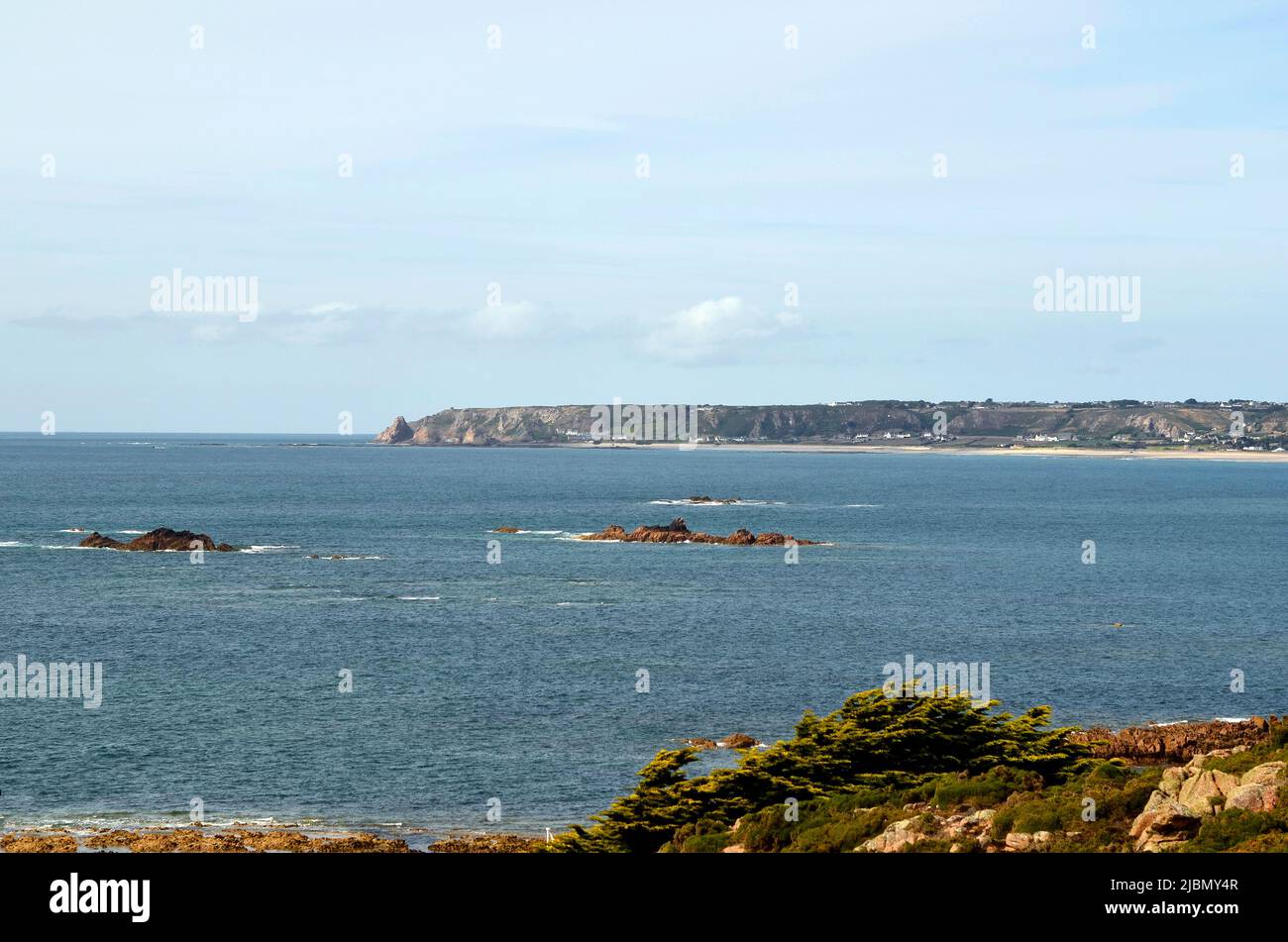 UK, Jersey Island, bay of St. Brelade Stock Photo - Alamy