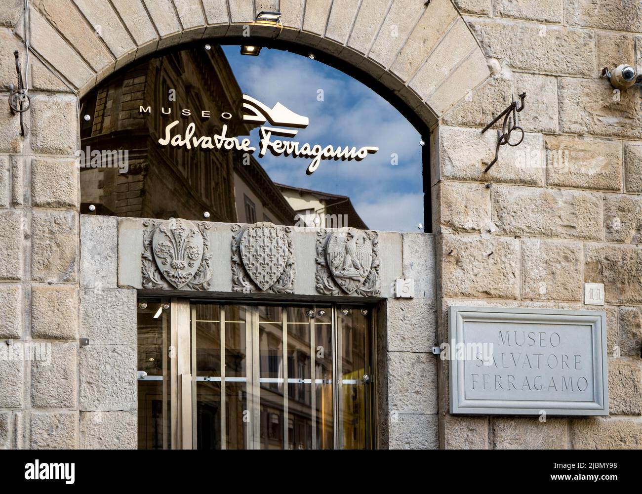 The Ferragamo Museum, fashion museum dedicated to work of Italian shoe  designer and his company, housed in Spini Feroni palace, Florence, Italy  Stock Photo - Alamy