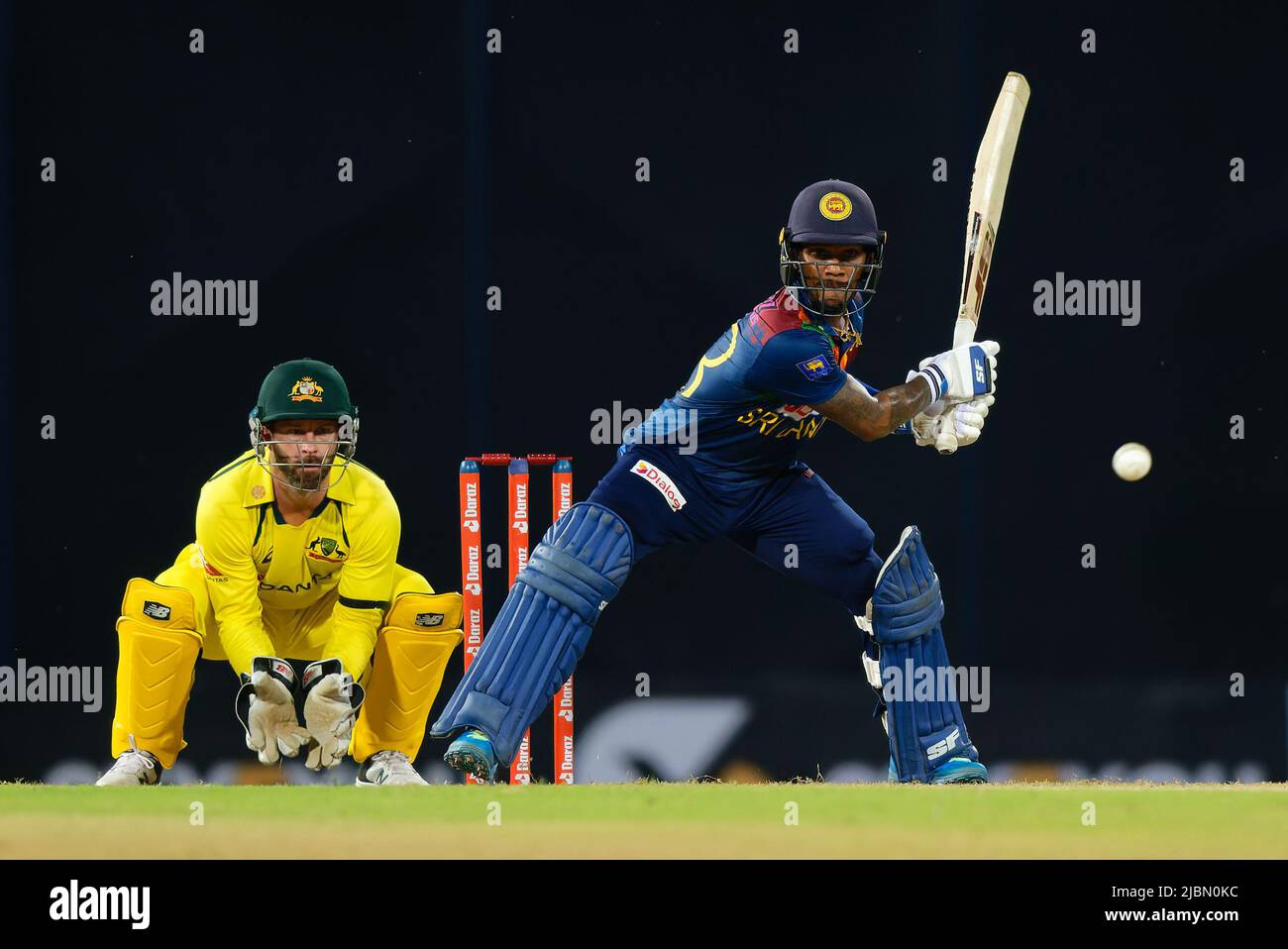 Colombo, Sri Lanka. 7th June 2022. Pathum Nissanka of Sri Lanka bats