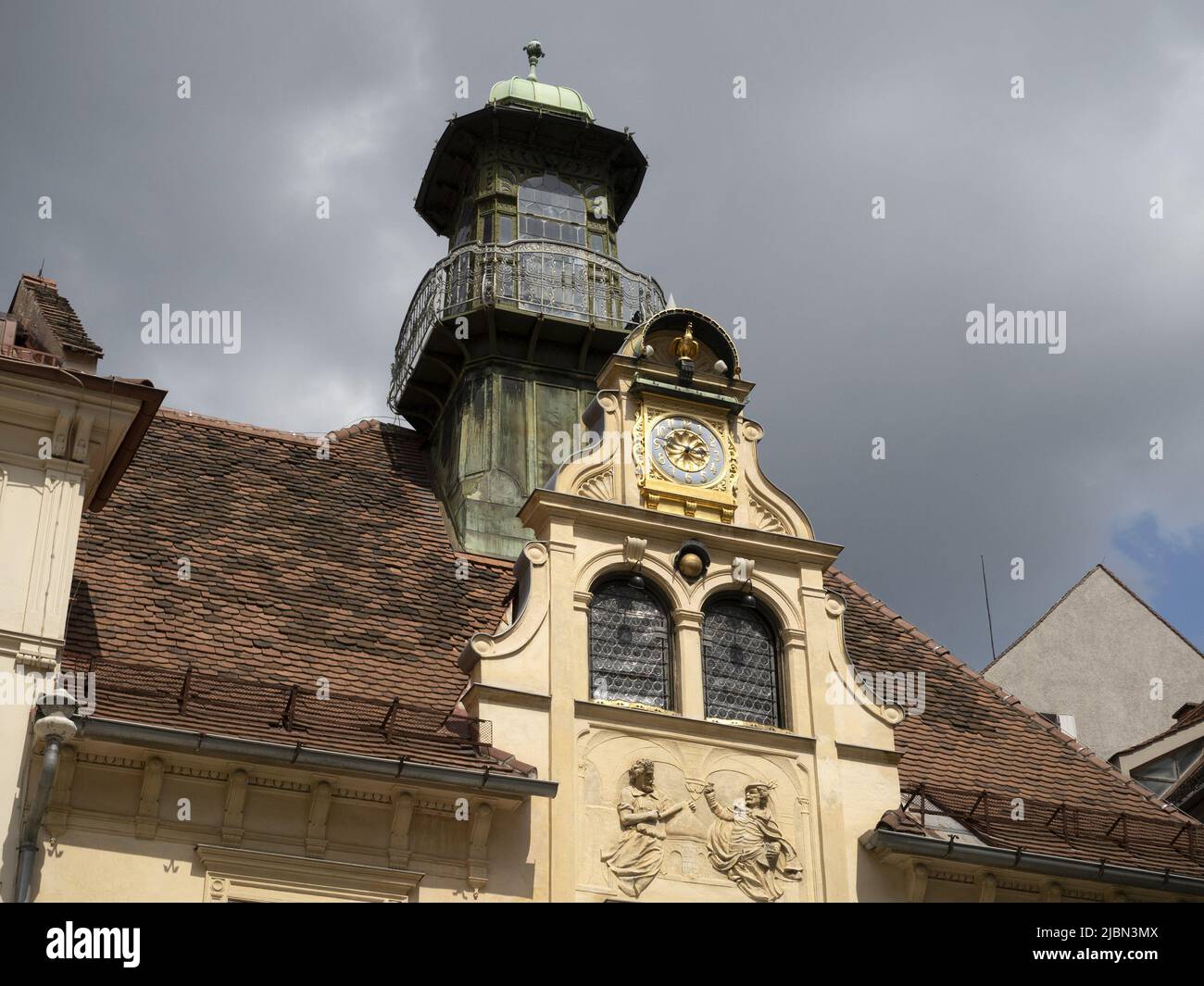 glockenspiel house Graz Austria historical clock tower view Stock Photo