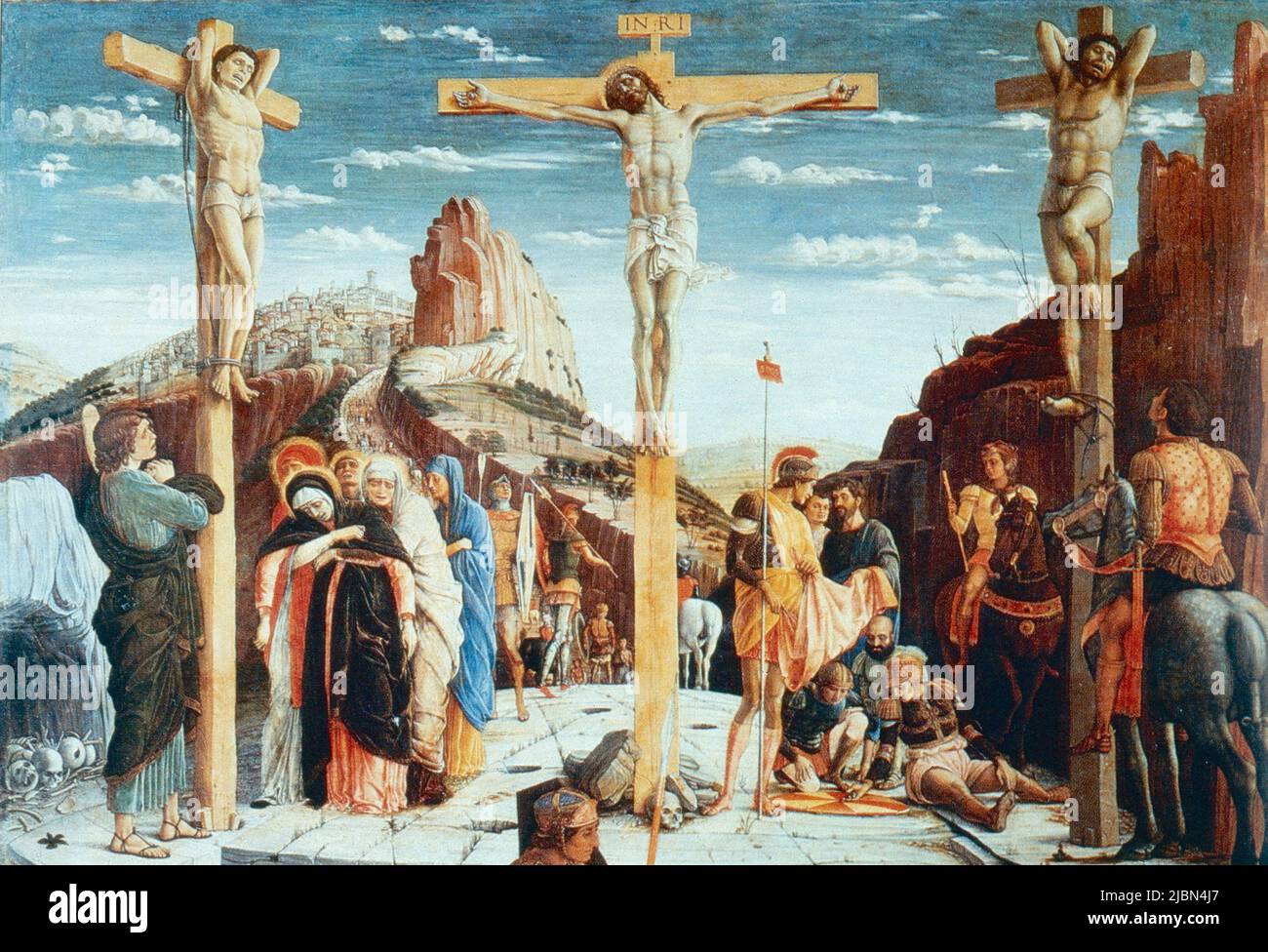 The Calvary, painting by Italian artist Andrea Mantegna, 1400s Stock Photo