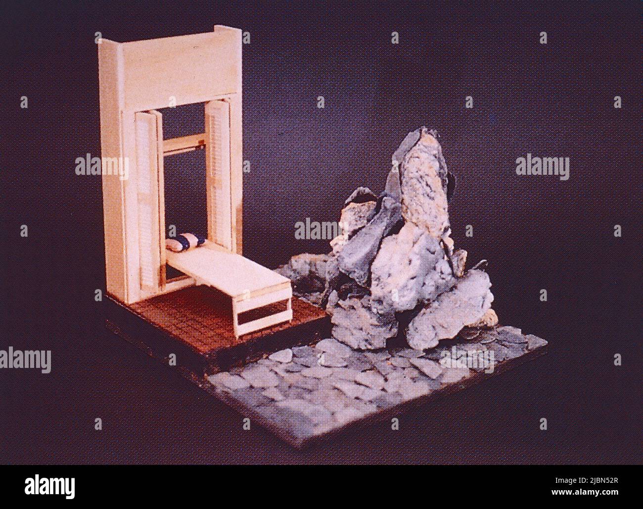 Artworks by Iranian-born American sculptor Siah Armajani, 1998 Stock Photo