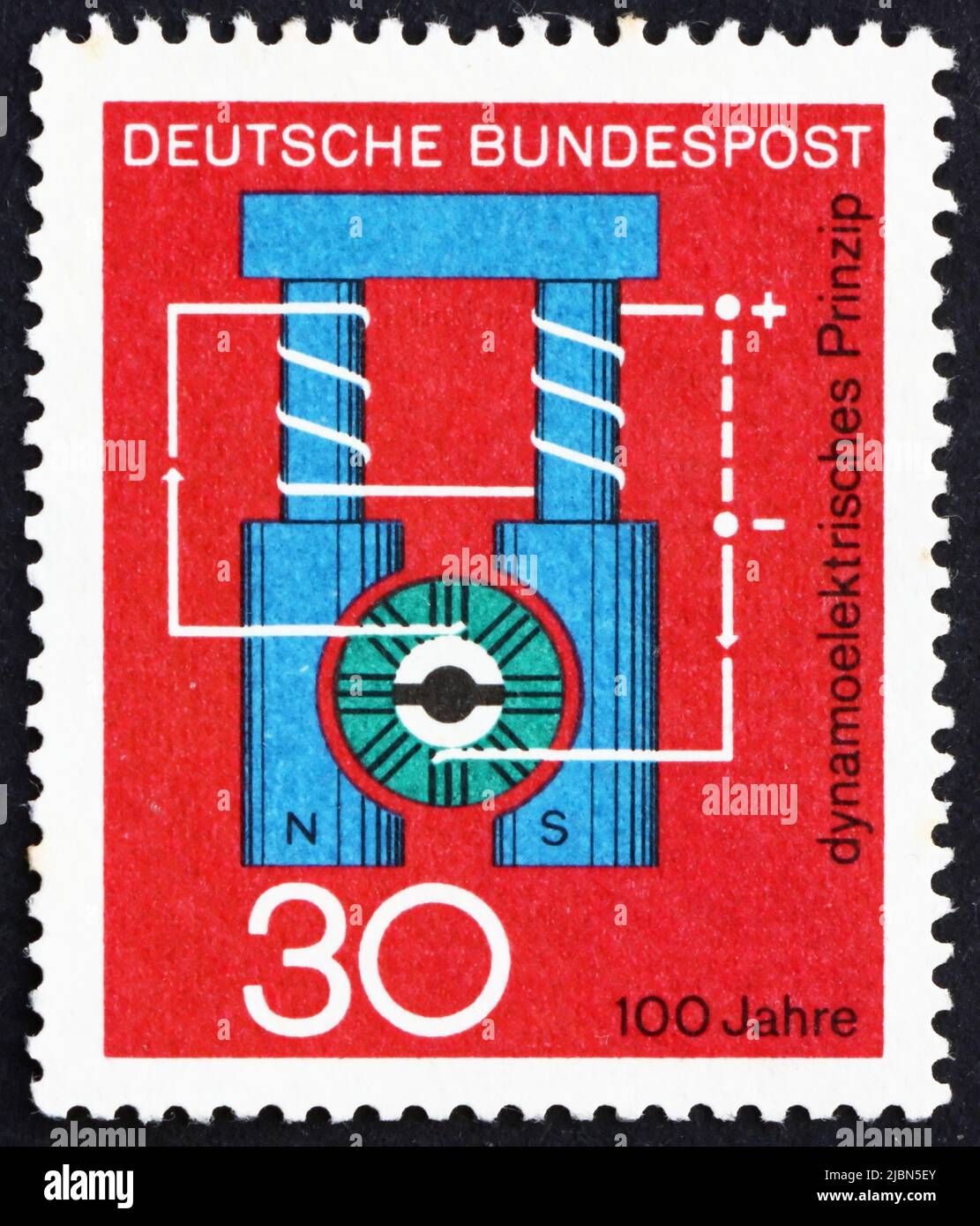 GERMANY CIRCA 1966 a stamp printed in the Germany shows Diagram