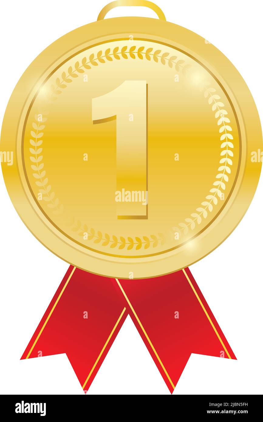 First Place Medallion vector illustration Stock Vector