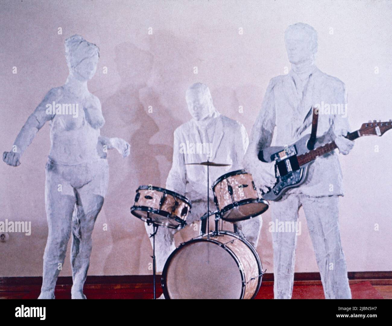 Rock and Roll Combo, artwork by American artist George Segal, 1964 Stock Photo