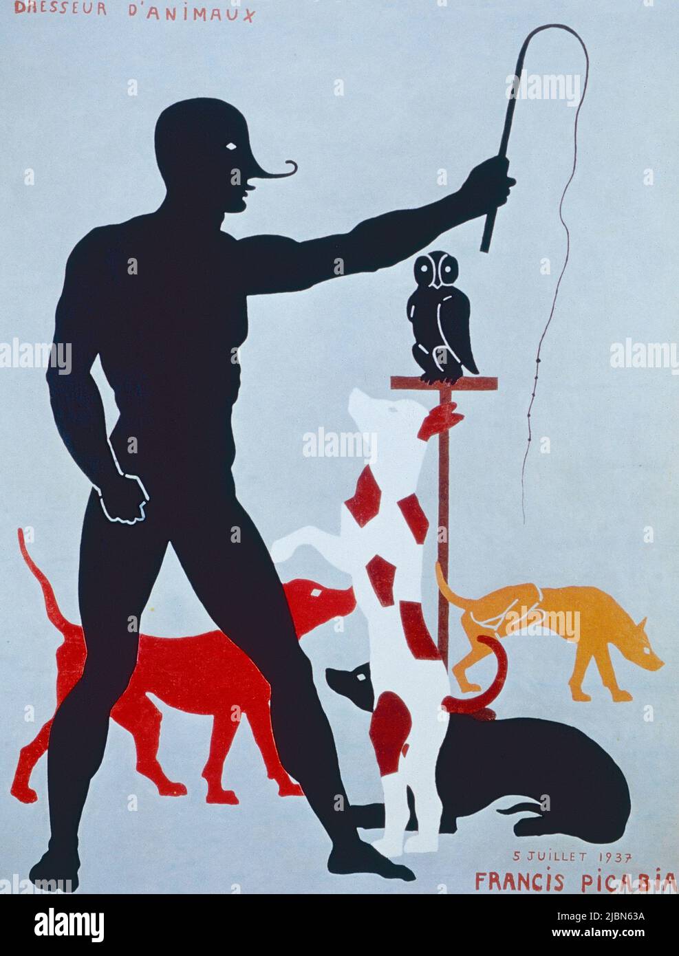 Dresseur d'animaux, Artwork by French artist Francis Picabia, 1937 Stock Photo