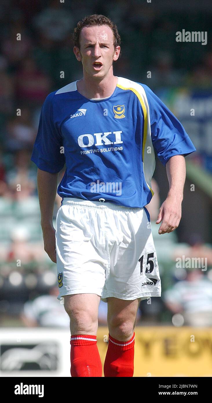 PORTSMOUTH FC ANDY O'BRIEN V YEOVIL 16-07-05 PIC MIKE WALKER, 2005 Stock Photo