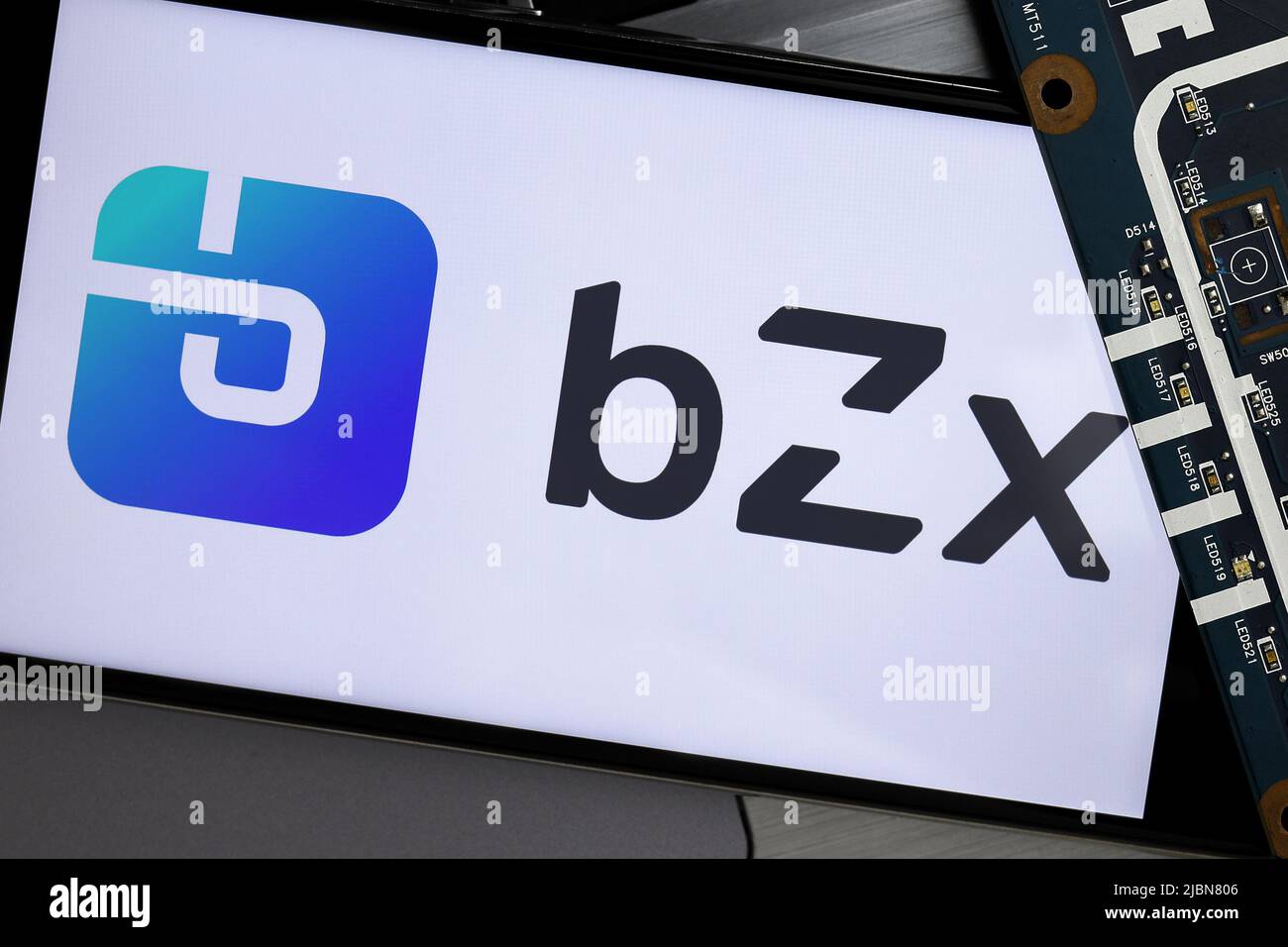 bZx Protocol (BZRX) editorial. Illustrative photo for news about bZx  Protocol (BZRX) - a cryptocurrency Stock Photo - Alamy