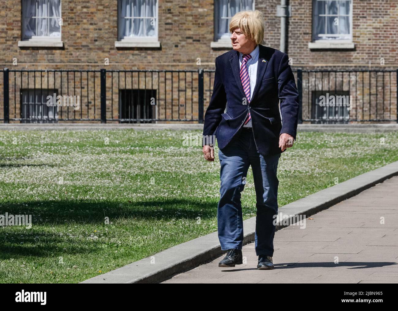 Westminster, London, UK. 07th June, 2022. Michael Fabricant, Conservative Party Member of Parliament for Lichfield. Politicians and commentators are interviewed on College Green in Westminster to give their reactions to yesterday's vote of confidence in the PM and the general political situation. Credit: Imageplotter/Alamy Live News Stock Photo