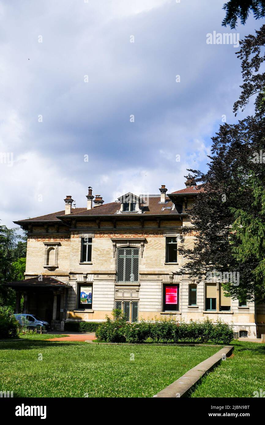 Villa Gillet, historical and cultural place, Cerisaie Park, Lyon, Rhône department, AURA Region, France Stock Photo