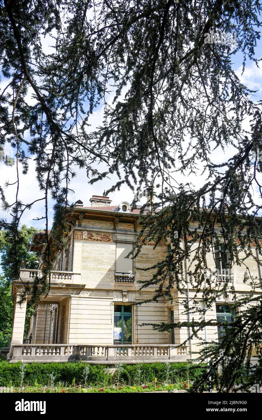 Villa Gillet, historical and cultural place, Cerisaie Park, Lyon, Rhône department, AURA Region, France Stock Photo