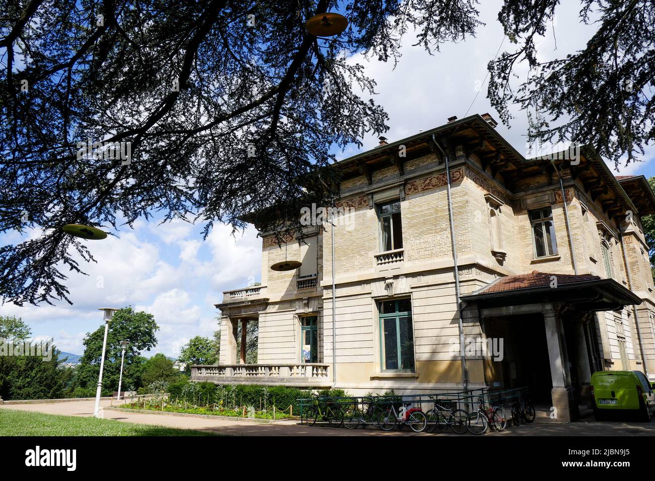 Villa Gillet, historical and cultural place, Cerisaie Park, Lyon, Rhône department, AURA Region, France Stock Photo