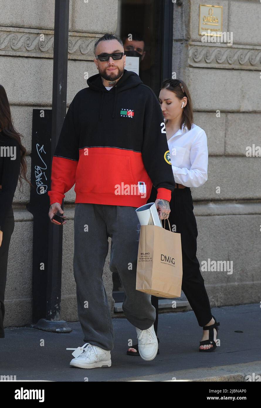 Milan, . 07th June, 2022. Milan, 07-06-2022 Guè Pequeno (pseudonym of ...