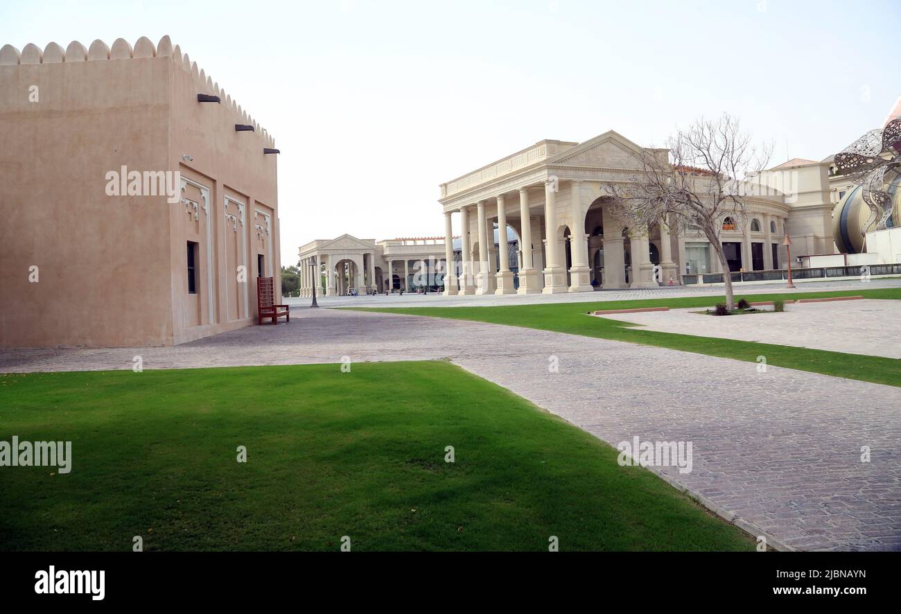 Doha., Qatar. 08th Mar, 2022. Views of Katara Cultural Village, one of
