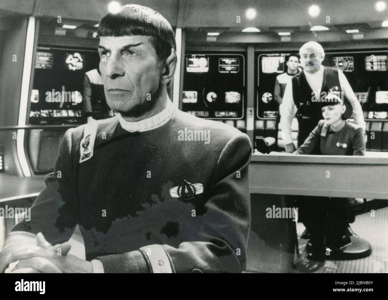 Actor Leonard Nimoy as Mr. Spock in the movie Star Trek VI: The Undiscovered Country, USA 1991 Stock Photo
