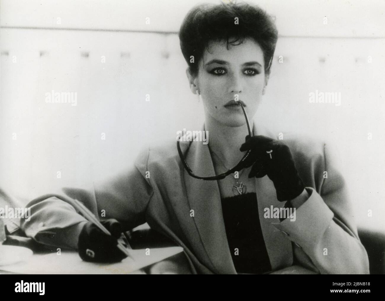 French actress Isabelle Adjani in the movie Deadly Circuit, France 1982 Stock Photo